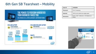 73
Asset ID 15RCB505
Placement Print: Comparing
Materials 100 lb. dull coated text weight paper
Dimensions
8.25" x 5.82" / 209.5mm x 147.828mm (2-
sided)
6th Gen SB Tearsheet – Mobility
 