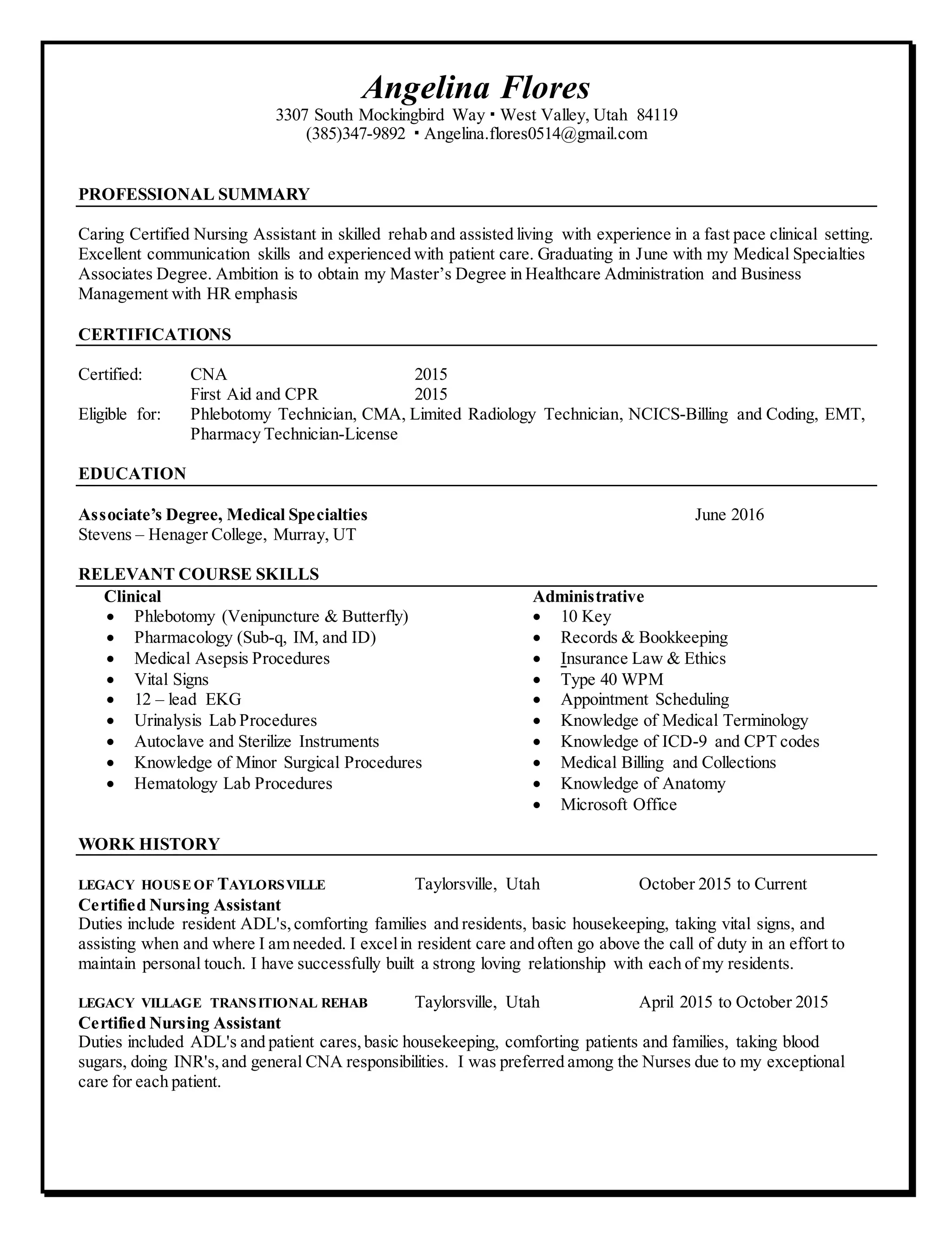 MA resume PDF - MA Resume 1 2048