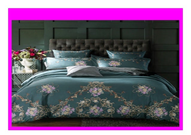 Big Sale Svetanya Floral Embroidered Bedlinen Egyptian Cotton Beddin