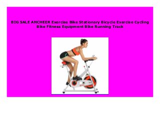 BIG SALE ANCHEER Exercise Bike Stationary Bicycle Exercise Cycling
Bike Fitness Equipment Bike Running Track
 
