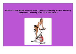 BEST BUY ANCHEER Exercise Bike Cycling Stationary Bicycle Training
Apparatus Spinning Bike Trail Treadmill f
 