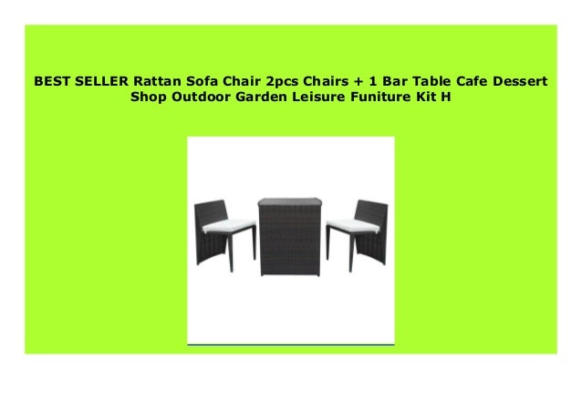 Hot Sale Rattan Sofa Chair 2pcs Chairs 1 Bar Table Cafe Dessert Sh