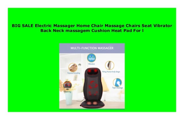 Big Sale Electric Massager Home Chair Massage Chairs Seat Vibrator B