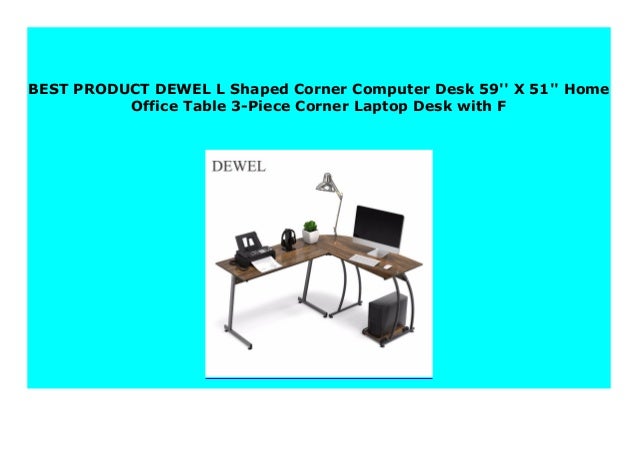 Best Price Dewel L Shaped Corner Computer Desk 59 X 51 Home Offi