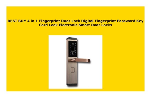 New 4 In 1 Fingerprint Door Lock Digital Fingerprint Password Key Ca