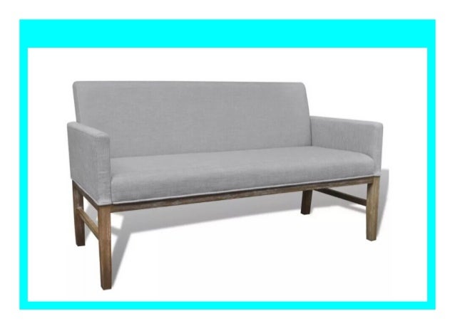 New Vidaxl European Style Simple Fabric Sofa Bench With Upholstered