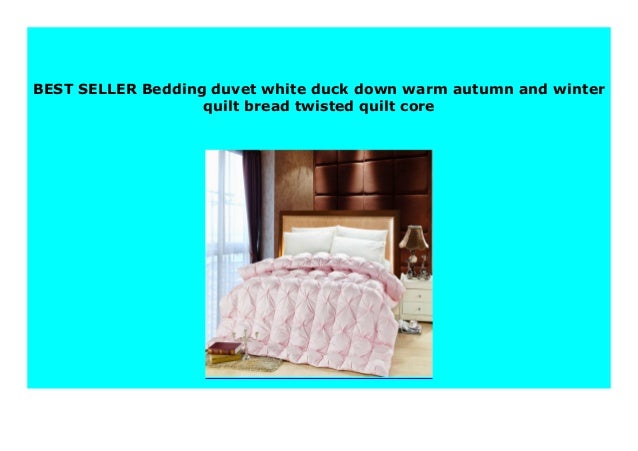 New Bedding Duvet White Duck Down Warm Autumn And Winter Quilt Bread