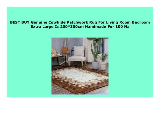 Hot Sale Genuine Cowhide Patchwork Rug For Living Room Bedroom Extra