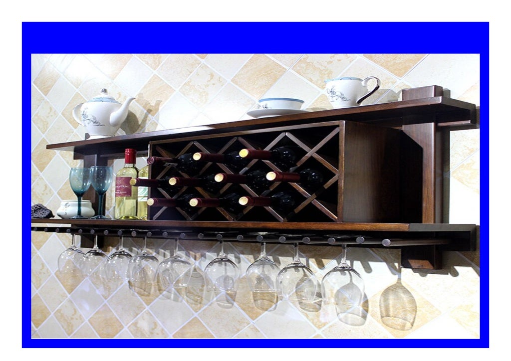 Best seller Wallmounted Wine Cooler Wall Hung Wine Rack For Home Living Room Simple Restaurant
