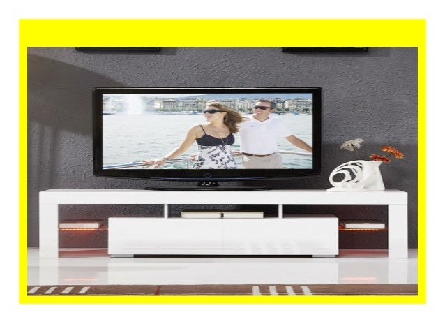 New 55 Inch Portable Detachable Led Light High Gloss Tv Unit Cabinet
