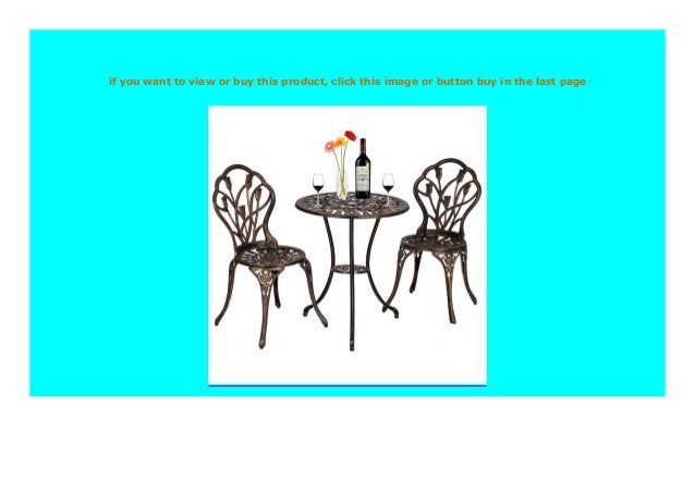Big Sale 3 Piece Set Table And 2 Chairs Set Furniture Garden Outdoor