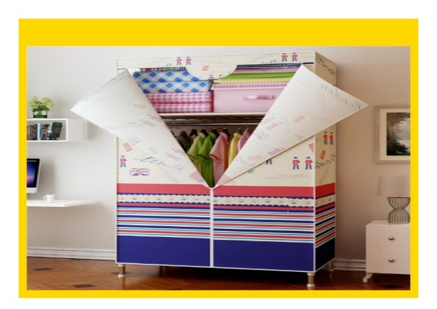 Best Price Single Small Wardrobe Oxford Cloth Closet Diy