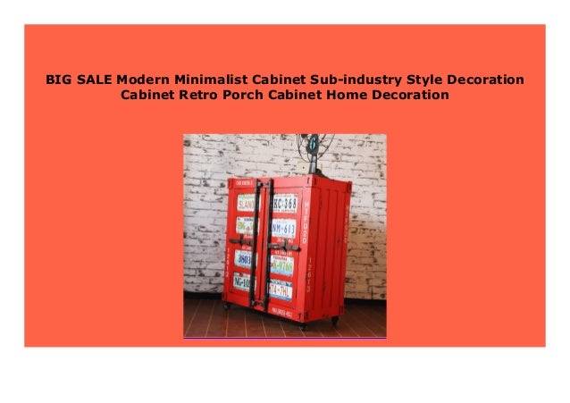 Hot Sale Modern Minimalist Cabinet Sub Industry Style Decoration Cab