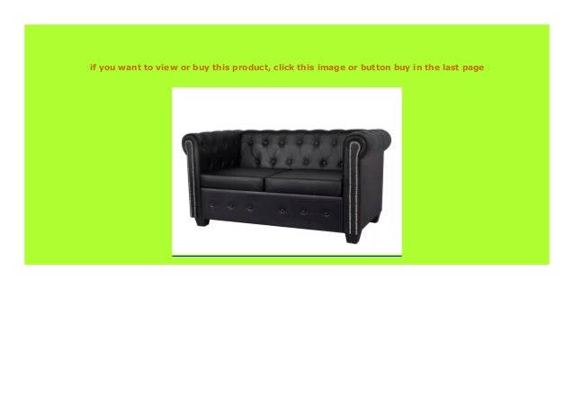 Sell Vidaxl Modern Chesterfield Sofa 2 Seater Home Furniture