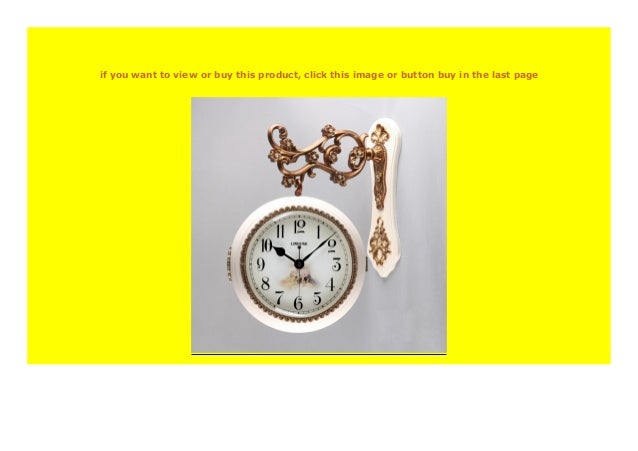 Best Seller Vintage Home Decor Saat Double Sided Wall Clock Digital