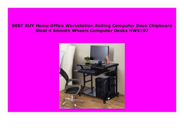 Big Sale Home Office Workstation Rolling Computer Desk Chipboard Ste