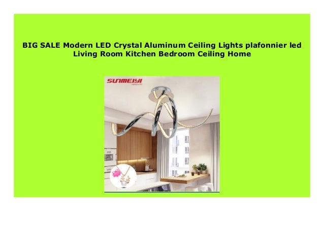 Best Seller Modern Led Crystal Aluminum Ceiling Lights Plafonnier Le