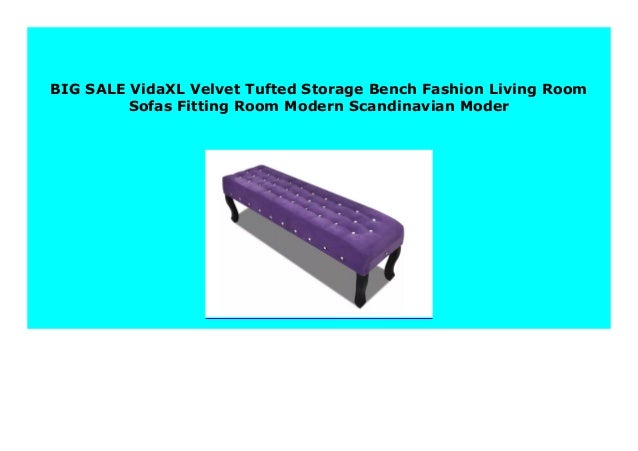Best Seller Vidaxl Velvet Tufted Storage Bench Fashion Living Room S