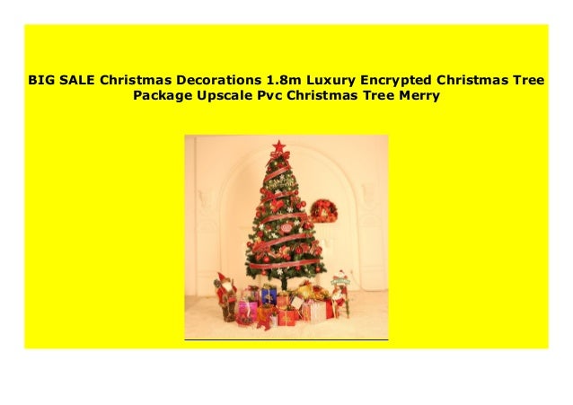 DISCOUNT Christmas Decorations 1.8m Luxury Encrypted Christmas Tree