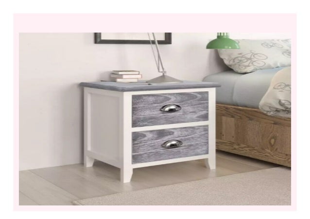 New Vidaxl 2 Pcs Nightstand With 2 Drawers Grey And White Bedroom Fu