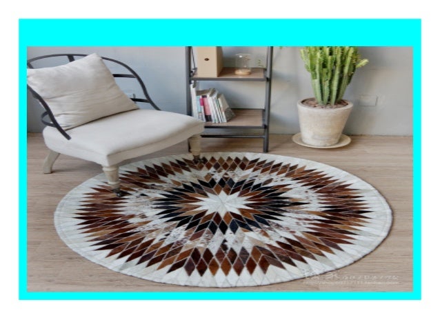 Sell 2018 New Hand Stitching Cowhide Round Carpets The Sitting Room
