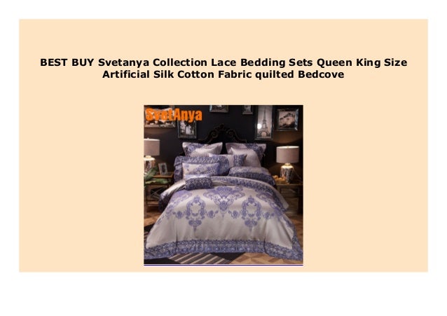 Big Sale Svetanya Collection Lace Bedding Sets Queen King Size Artif