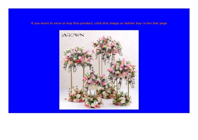 Sell Jarown Wrought Iron Geometry Artificial Floral Wedding Decorati