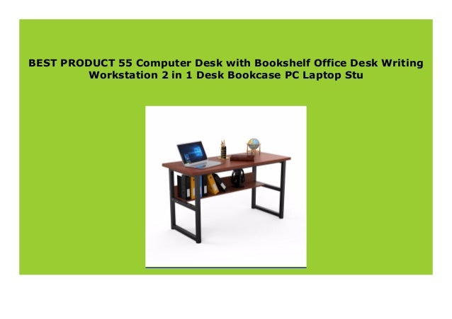 New 55 Computer Desk With Bookshelf Office Desk Writing Workstation