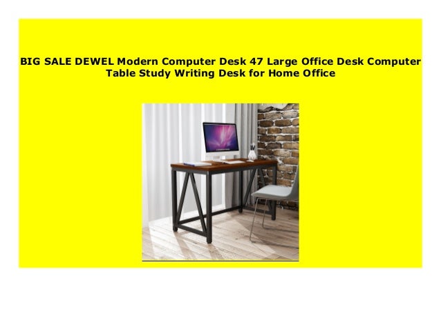 Sell Dewel Modern Computer Desk 47 Large Office Desk Computer Table
