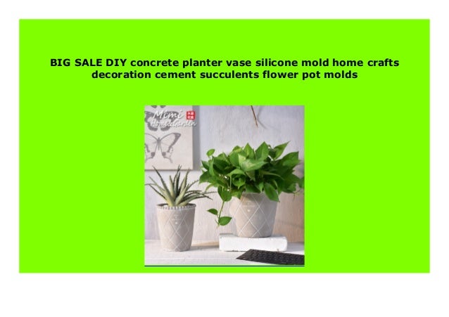 Discount Diy Concrete Planter Vase Silicone Mold Home Crafts Decorat