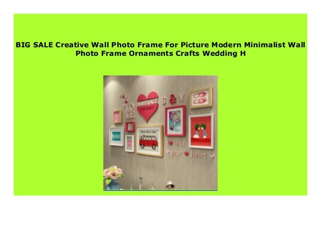 Discount Creative Wall Photo Frame For Picture Modern Minimalist Wal