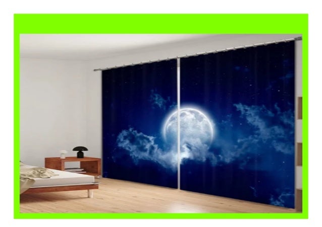 Best Price Beautiful Moon Printed 3d Window Curtains For Bedding Roo