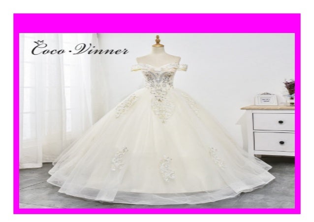 Hot Sale Beautiful Beading Lace Ball Gown Wedding Dress 2019 Champag