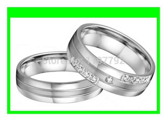 New Custom Tailor Made Silver Color Health Surgical Titanium Wedding