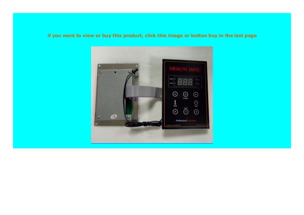NEW Health Mate Sauna display panel only for Farinfrared sauna room