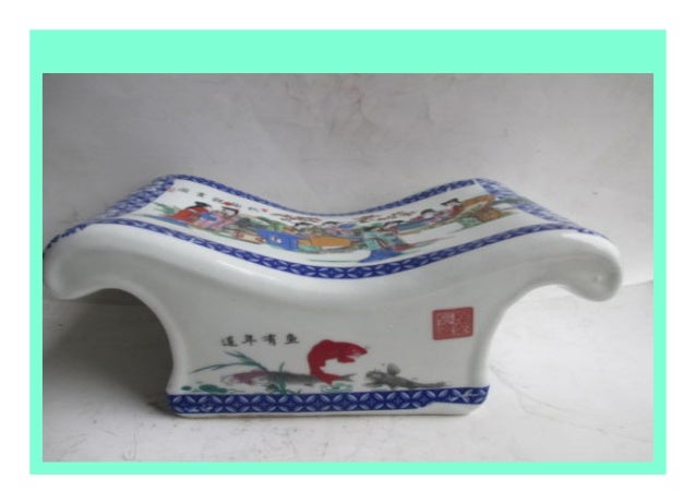 Big Sale Elaborate Ancient Chinese Ceramic Massage Health Pillow Aut