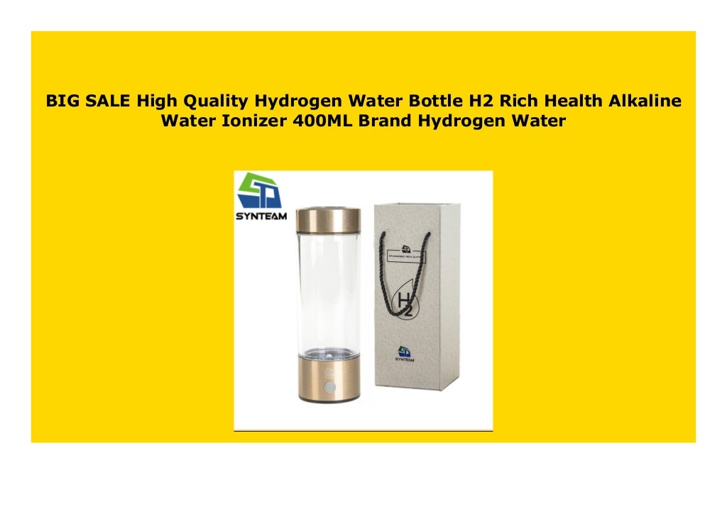 NEW High Quality Hydrogen Water Bottle H2 Rich Health Alkaline Water Ionizer 400ML Brand