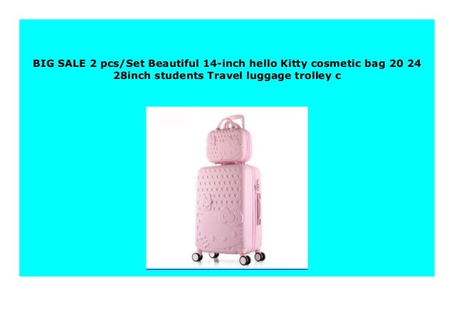 28 inch hello kitty luggage