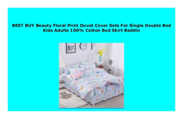 New Beauty Floral Print Duvet Cover Sets For Single Double Bed Kids