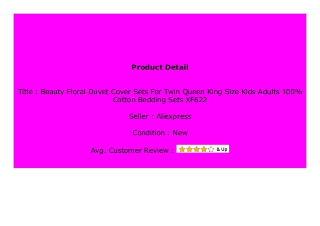 Best Price Beauty Floral Duvet Cover Sets For Twin Queen King Size K