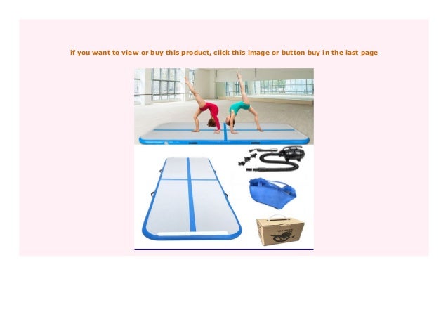 Discount 300x100x10cm Inflatable Yoga Mats Airtrack Trampoline Home