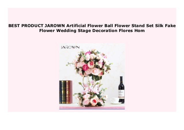 Sell Jarown Artificial Flower Ball Flower Stand Set Silk Fake Flower