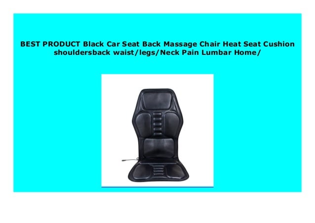 Best Seller Black Car Seat Back Massage Chair Heat Seat Cushion Shou