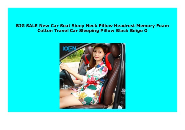 Big Sale New Car Seat Sleep Neck Pillow Headrest Memory Foam Cotton