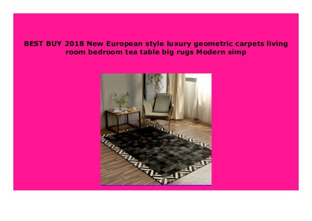New 2018 New European Style Luxury Geometric Carpets Living