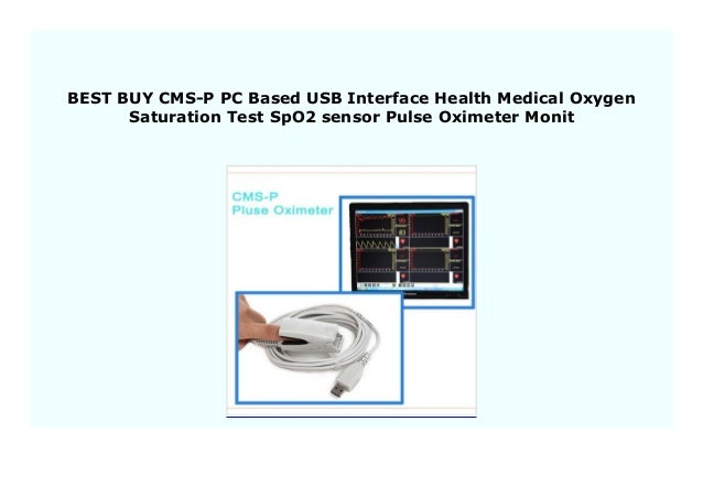 NEW CMS-P PC Based USB Interface Health Medical Oxygen Saturation Te…