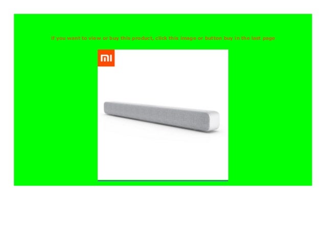 xiaomi mijia tv soundbar