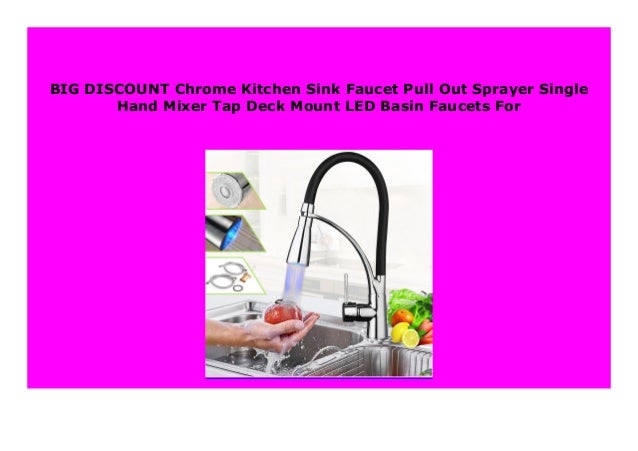 Big Sale Chrome Kitchen Sink Faucet Pull Out Sprayer Single Hand Mix