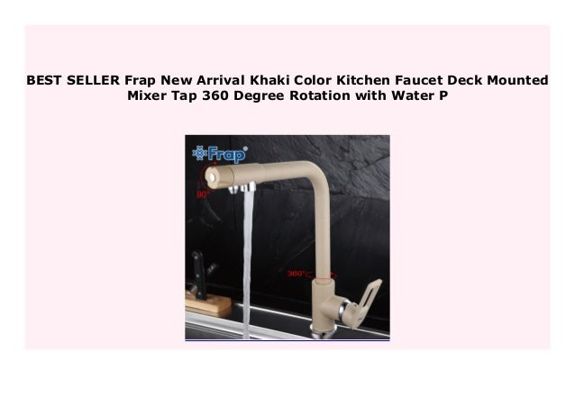 Best Price Frap New Arrival Khaki Color Kitchen Faucet Deck Mounted