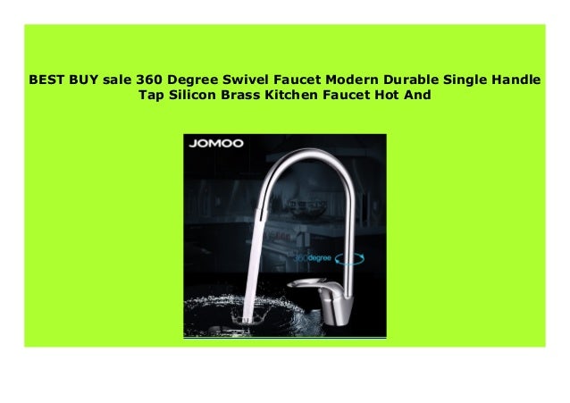Big Discount Sale 360 Degree Swivel Faucet Modern Durable Single Han